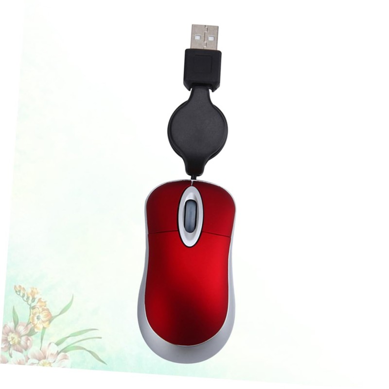 CAXUSD Ergonomic USB Mouse for Gaming Mini Portable Scroll Wheel