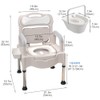 Bedside Commodes, Bedside Toilet, Commode Chair, Height Adjustable Adult Potty