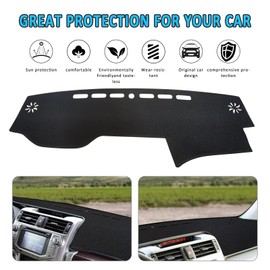 HEDAQI Car Dash Cover for Toyota 4Runner 2010-2021 2022 2023 2024 Left Hand Driving, Dash Mat Dashboard Cover for Toyota 4Runner Interior Accessories Sunshade Windshield Glare
