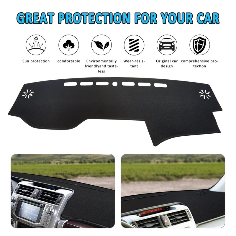 HEDAQI Car Dash Cover for Toyota 4Runner 2010-2021 2022 2023
