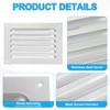 PATIKIL 6x8 Inch Aluminum Vent Cover, Screen Air Grille Ventilation