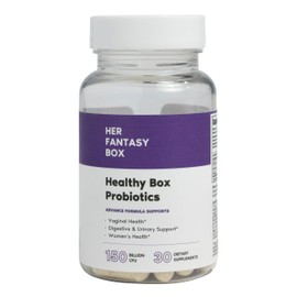 Her Fantasy Box  Caja Saludable  Probióticos Vaginales para Mujeres  Prebióticos  Mezcla Avanzada de Lactobacillus  Equilibrio Hormonal, Alivio del...