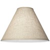 Fine Burlap Large Empire Lamp Shade 5" Top x 15"