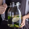 105OZ Glass Pitcher with Lid and Spout - High Heat