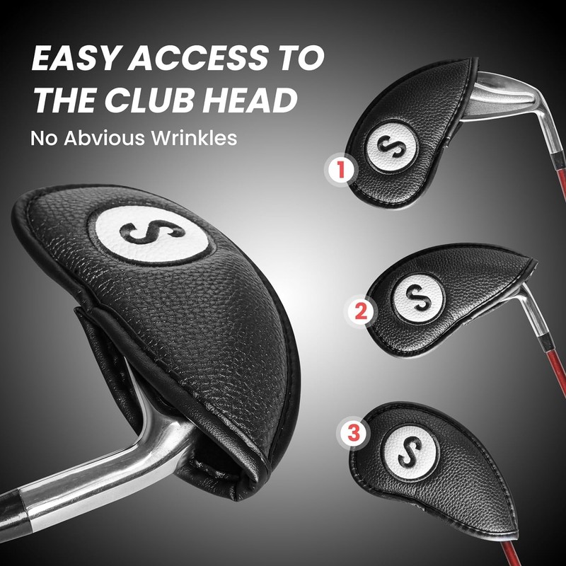 Golf Club Head Covers for Irons Magnetic Closure Value 11