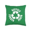 Reduce Reuse Recycle Throw Pillow