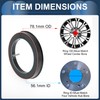 INFINAUTO 78.1mm to 56.1mm Car Wheel Hub Centric Rings Black
