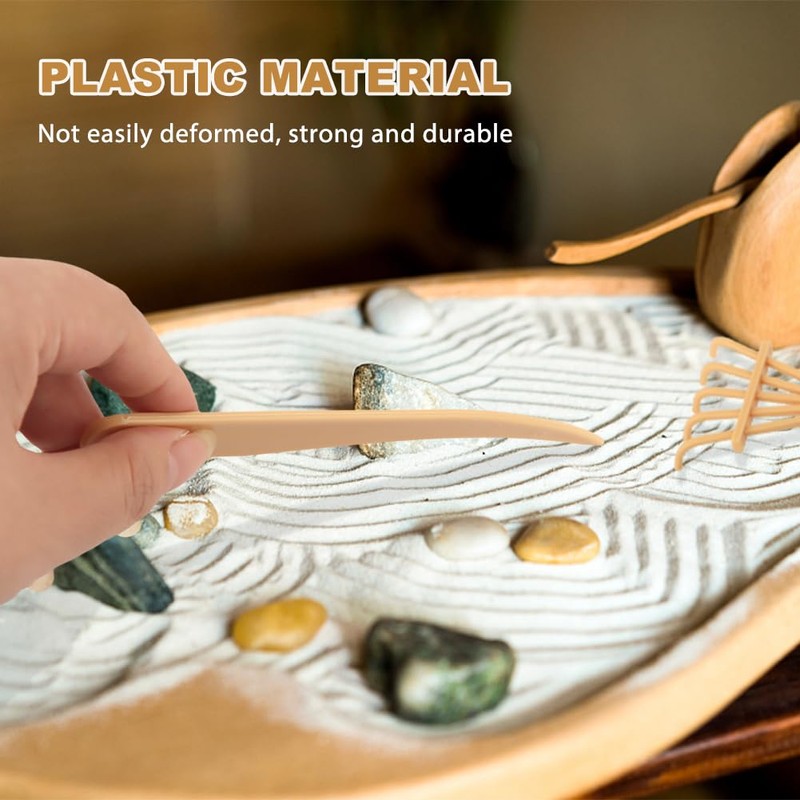 Plastic Mini Zen Garden Rake Tools, Zen Garden Tool Set