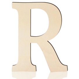 Large Wooden Letters 17 Inch, Big Wood Letters R Shape Cutouts Alphabet Unfinished Paintable Wooden Letters for Wall Decor DIY Crafts Painting Birthday Wedding Party Classroom Nursery Home Decor