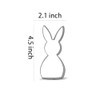 Keewah Easter Bunny Rabbit Cookie Cutter, 4.5”, Stainless Steel