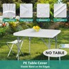 2 Packs Vinyl Card Tablecloth with Flannel Backing 34x34 inch