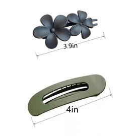 6 pieces -flower flat hair clip，non-slip flat clip matte hair clip,2 styles flat hairpin, suitable for ladies and girls carved hair clip, party beach hair accessories