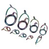 9PCS Lure Fishing Rod Guide Ring Set Stainless Steel Ceramic
