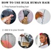 Tuheerst Pre Stretched Braiding Human Hair #Red Color Deep wave