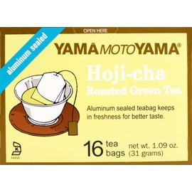 Yamamotoyama Hojicha Green Tea, 16 Count (Pack of 6) - Packaging May Vary