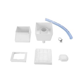 QuzmoLv Downspout Diverter Rainwater Harvesting System with Filter, 3 Sizes for Round/Square/Rectangular Downspouts, White