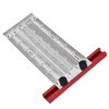 T Rule Stainless Steel Silver Scribing Ruler Woodworking Measuring Tool