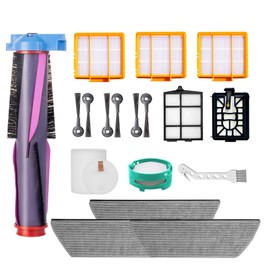 Accessories Replacement Part kit for Shark Power Detect/Detect Pro AV2800ZE AV2810YS RV2820YE AV/RV2820ZE Main Brush Roll HEPA & Pre-Filters Side Brush Clean Base fitlers and Mop pads