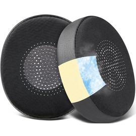 SOULWIT Cooling Gel Earpads Replacement for Jabra Evolve2 65 (Evolve 2 65MS 65UC MS UC)/Evolve2 40 (40UC 40MS USB)/Elite 45h On-Ear Wireless Headset, Ear Pads Cushions with Ice Silk Fabric - Black