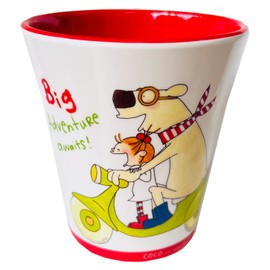 Greeting Life RYL-943 Coco-chan Melamine Cup Red Bike
