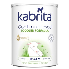 Kabrita Goat Milk Toddler Formula - Easy to Digest Baby Formula 12-24 Months - Contains Vitamin C, D, Iron, DHA, Non-GMO - Gentle on Sensitive Tummies - Formula Supporting Gut Health & Sleep - 28Oz.
