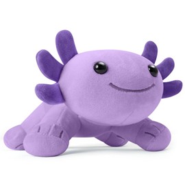 11.02 inch Plush Axolotl Stuffed Animal, Axolotl Plush Toys, Cute Stuffed Cotton Plush Pillow Kawaii Salamander Gifts for Girls & Boys, Plushies has (Purple Axolotl)