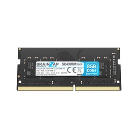 BRAINZAP 8 GB DDR4 RAM SO-DIMM PC4-2133P-SA0-10 1Rx8 2133 MHz 1.2V CL15 Notebook Laptop Memory Module Unbuffered Non-ECC
