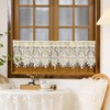 Rustic Crochet Curtains Valance for Kitchen Cotton Lace Curtains for