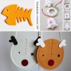 TIMESETL 50pcs Coloured Felt Fabric Craft Felt for Sewing, 20