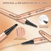 Ledeak Microblading Eyebrow Pen, 3D Magic Eyebrow Pencil with 4