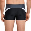 Schiesser Mens Fitted Leg Swim Trunks, black