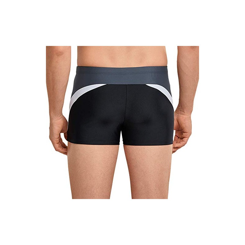 Schiesser Mens Fitted Leg Swim Trunks, black