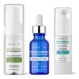 Kit Facial Piel Grasa Y Mixta She Is Skincare Control Grasa                                                                                           