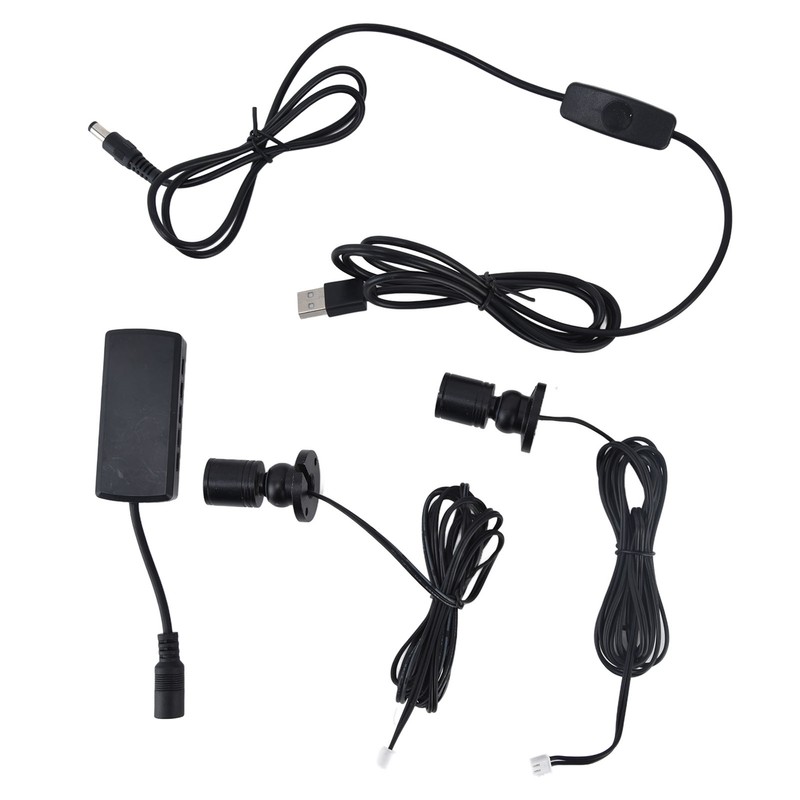 Display Cabinet Light USB Powered Dimmable Round Small LED Cabinet