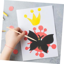 CIYODO Butterfly DIY Scratch Paper Set for Multi Function Arts and Crafts Creative Bookmarks for Parties Enhances Parent Interaction Fun Decorative Scratch