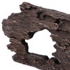 Resin Wood Aquarium Decorations Reptile Hollow Tree Trunk Cavern Bark