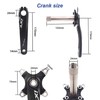 Bike Crank Arm Set Mountain Cranksets 170mm 104 BCD with