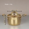 Swadeshi Blessings Exclusive Range Brass Pot/Stock Pot for Cooking with
