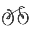 Minimalistic Bike Sculpture Metal Modern Wire Framed Style Bike Ornament