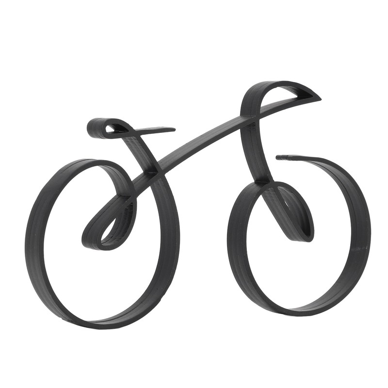 Minimalistic Bike Sculpture Metal Modern Wire Framed Style Bike Ornament