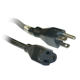 ACL 50 Feet NEMA 5-15P to NEMA 5-15R Power Extension Cable, SJT, 14 AWG, 3 Conductor, 15 Amp, Black, 1 Pack