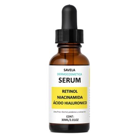 Serum Facial Retinol, Niacinamida y Ácido Hialuronico 30ml,