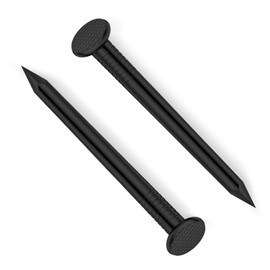 Etauwe 1 Inch Black Carbon Steel Flat Nails, 500 PCS
