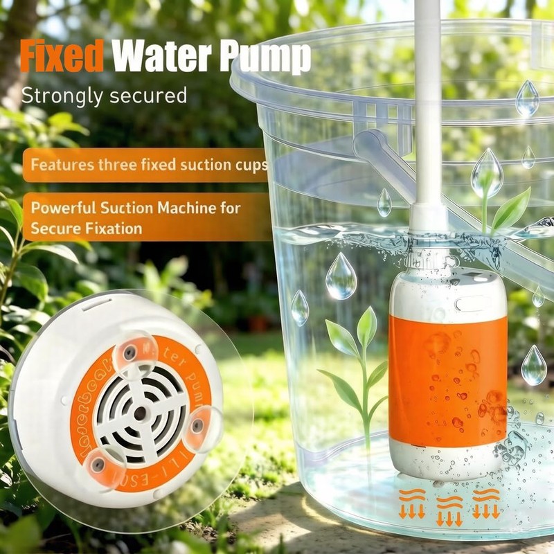 EcoTrek High-Efficiency Outdoor Shower: Adjustable 2-Speed Water Flow, 5200mAh Rechargeable