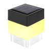 Solar Powered LED Square Warm White Light for Garden Fence