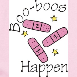 CafePress Boo Boos Happen Infant Bodysuit Cute Infant Bodysuit Baby Romper Petal Pink