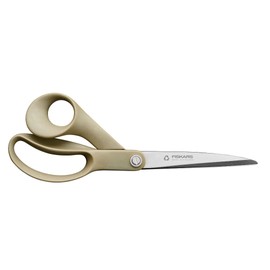 Fiskars 9" Recycled Fabric Scissors - Sustainable and Sharp Craft Scissors for Sewing - Craft and Fabric Cutting - Beige
