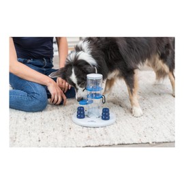 Trixie Dog Activity Gambling Tower, 25 × 27 cm, All Breed Sizes,white/blue