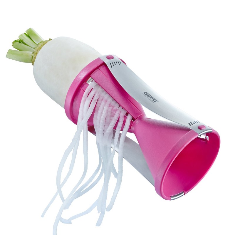 Gefu Spiral Vegetable Cutter Spirelli in Pink GF89163