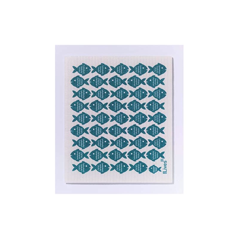 NineLives Dish Cloth Fish Set of 2 | Cloths for